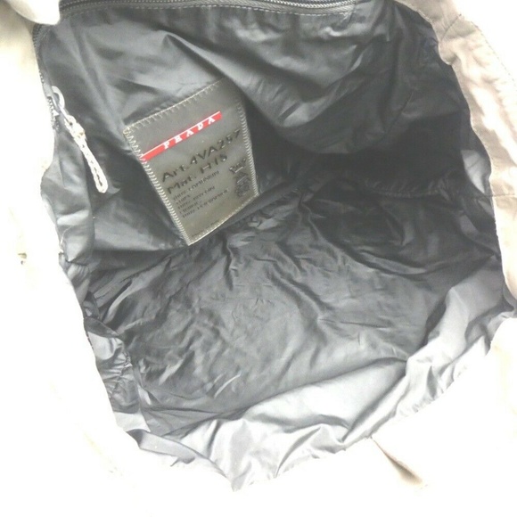 PRADA SPORTS Tote Bag Leather Nylon Paisley design - Picture 6 of 8